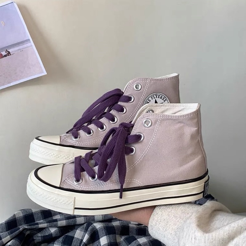 Order 13-15 ngày giày converse màu tím cổ điển thập niên 1970 phù hợp cho nam và nữ
