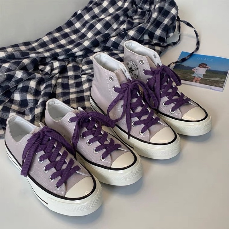 Order 13-15 ngày giày converse màu tím cổ điển thập niên 1970 phù hợp cho nam và nữ