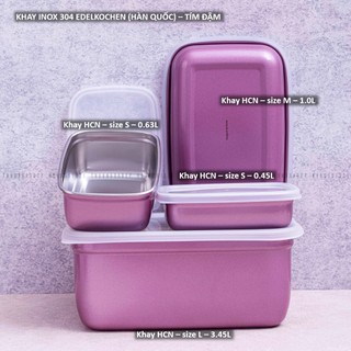 KHAY INOX 304 EDELKOCHEN (XUẤT HÀN QUỐC) - TÍM ĐẬM