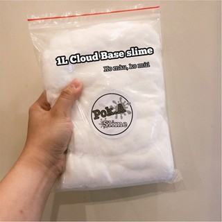 Cloud base slime (ko màu, ko mùi) - sỉ túi zip 1L