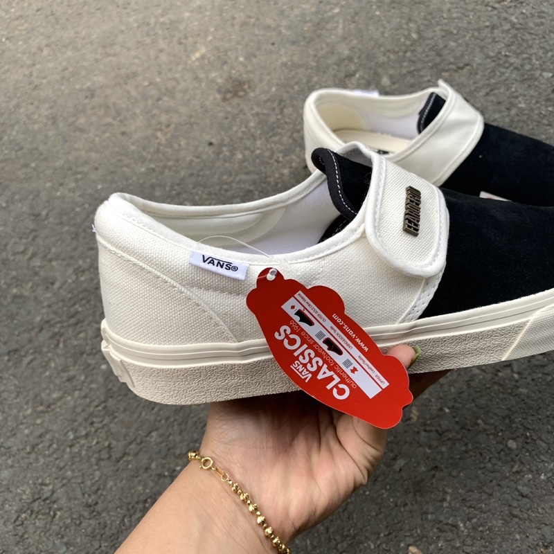 Giày Vans Lười Caro Dán R1:1  Bản Chuẩn Cao Cấp