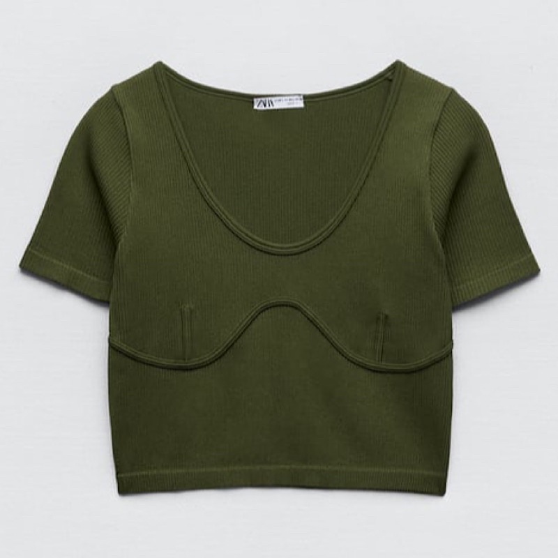 Áo Thun Zara Nữ Kiểu CropTop