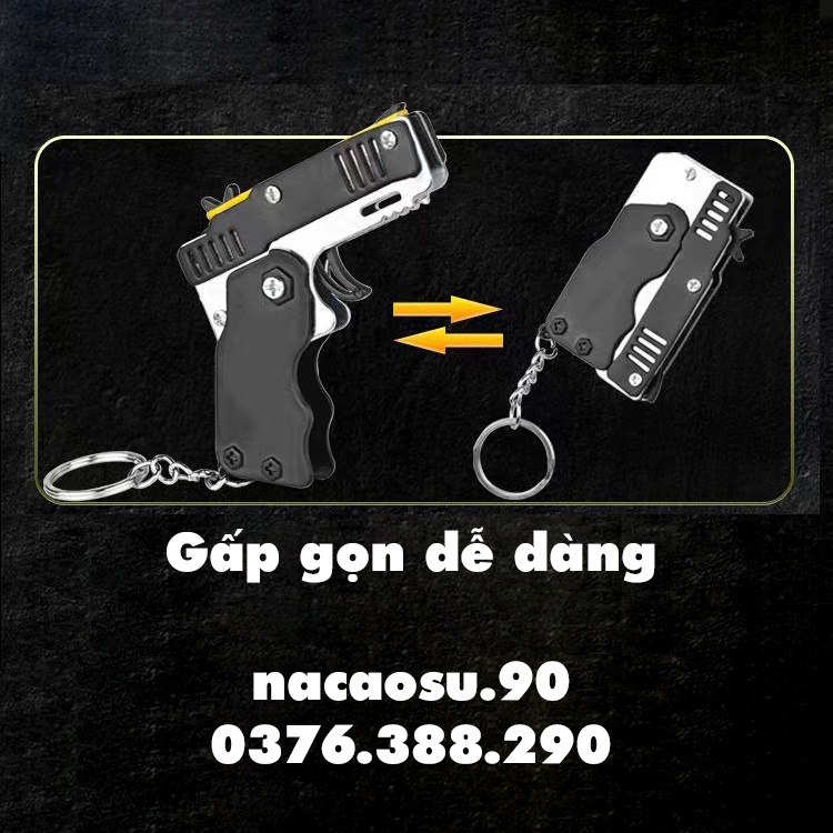Móc khoá dây chun đồ chơi bắn nịt - An toàn - Tặng kèm gói nịt thun - nacaosu.shop