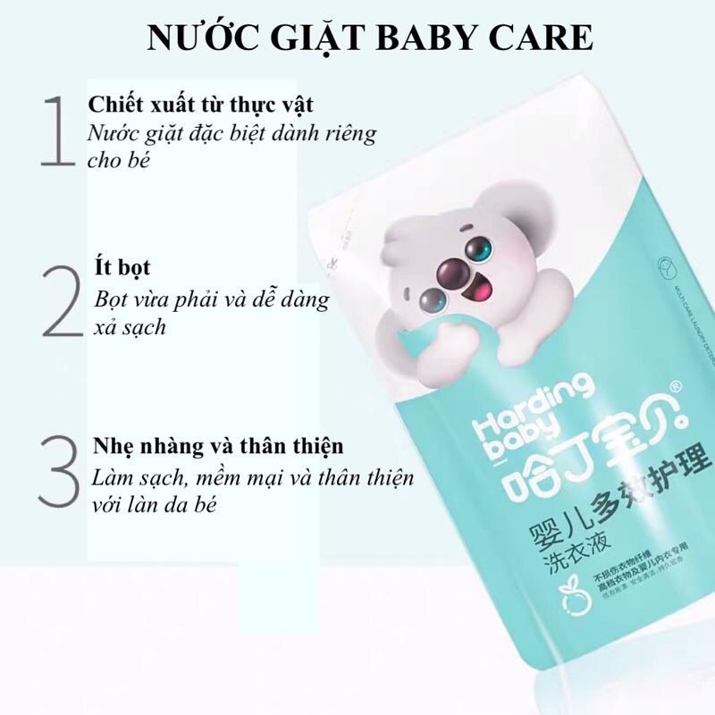 Nước giặt quần áo trẻ em chiết xuất từ thực vật, nội địa Trung 200ml