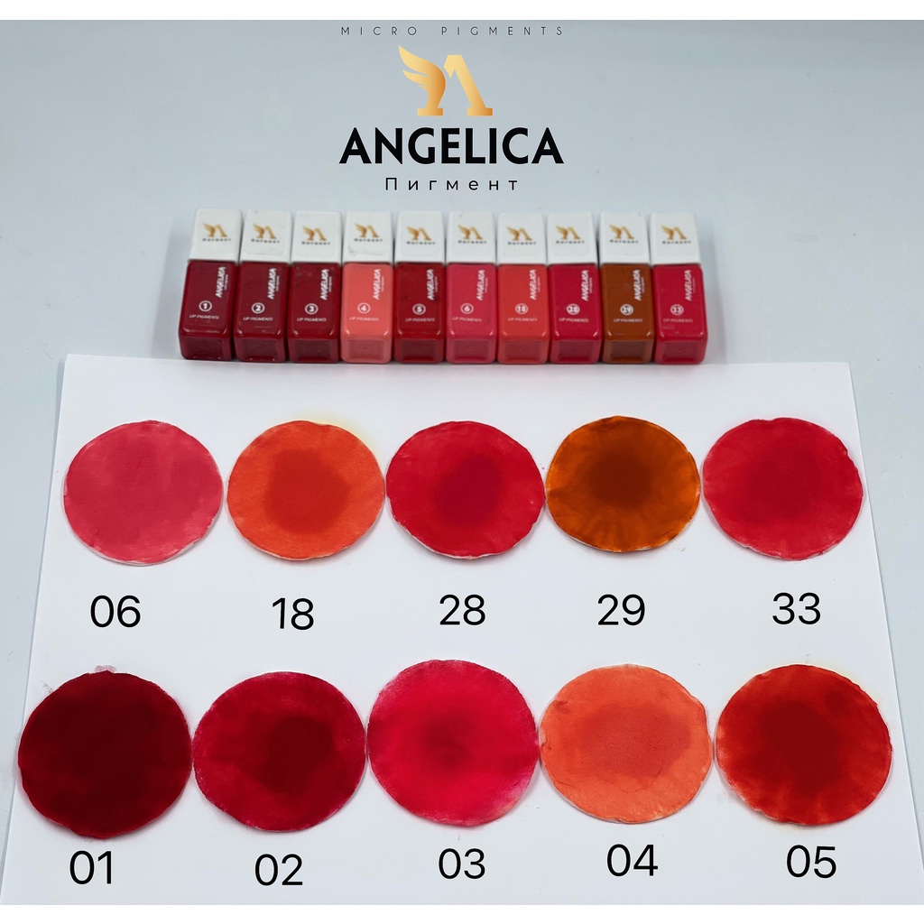 Mực môi mày mí Angelica tem đen 10 ml  |HÀ THÀNH
