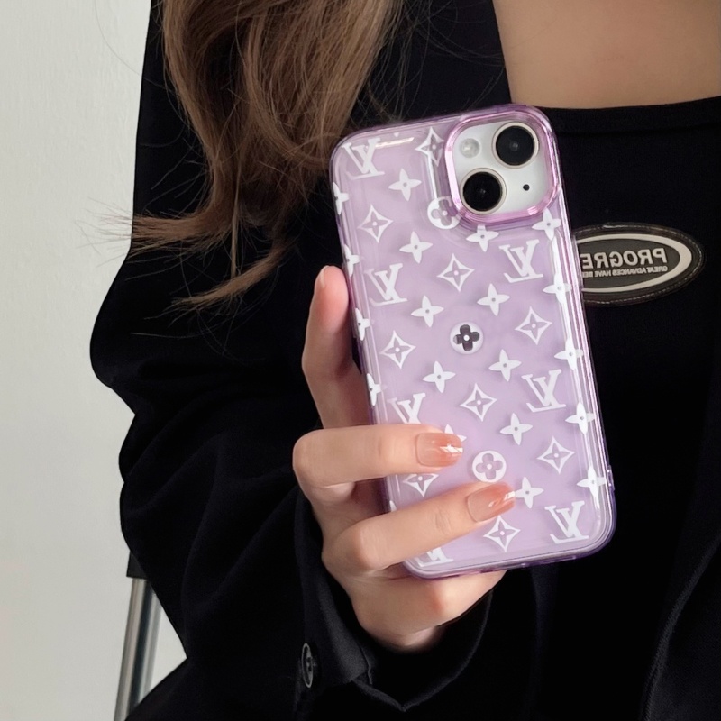 Ốp Điện Thoại Dẻo Trong Suốt In Logo Thương Hiệu Sang Trọng Cho iPhone 14 13 12 11 Pro Max