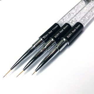 Cọ nét vẽ nail cán đá cọ nét 7mm 9mm11mm siêu tiện làm nail