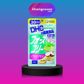 Viên Uống DHC Forskohlii Soft CapsuleGiảm Cân Bổ Sung Dầu Dừa 30 Ngày 60 Viên- Khongcoson