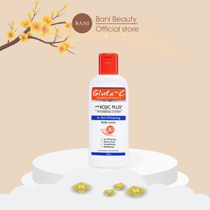 Body Lotion SPF 30+ Kem Dưỡng Thể Trắng Da x4 GlutaC Kojic Plus+