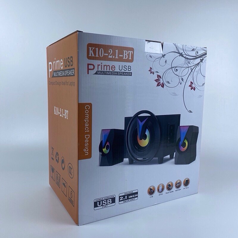 Loa bluetooth vi tính nghe cực hay, loa máy tính để bàn K10 bass mạnh mini cây để bàn mini đẹp chất có dây giá rẻ