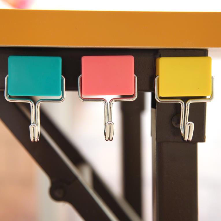 Móc Treo Đồ Nhà Bếp - NAM CHÂM TỪ TÍNH Siêu Chắc - Dán Tủ Lạnh, Dán Khung Kệ Sắt