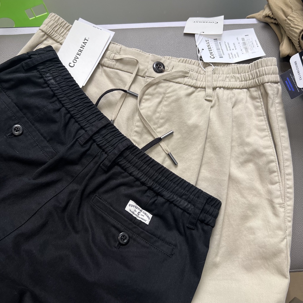 Quần kaki Covernat 2203PT01 dây rút form Tapered Fit Chino Pants