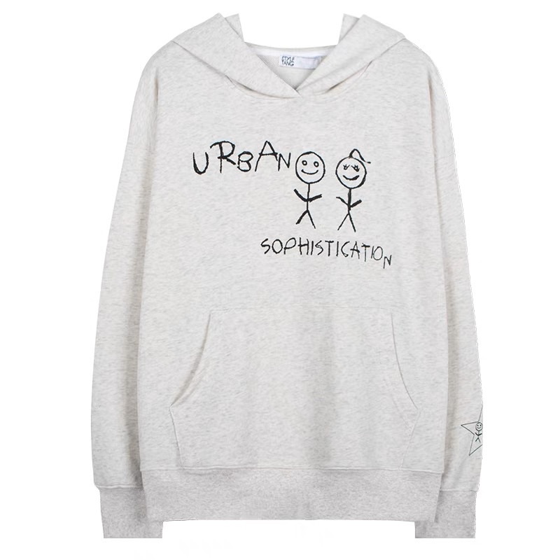 Áo hoodie Urban màu xám giống Lisa BLACKPINK