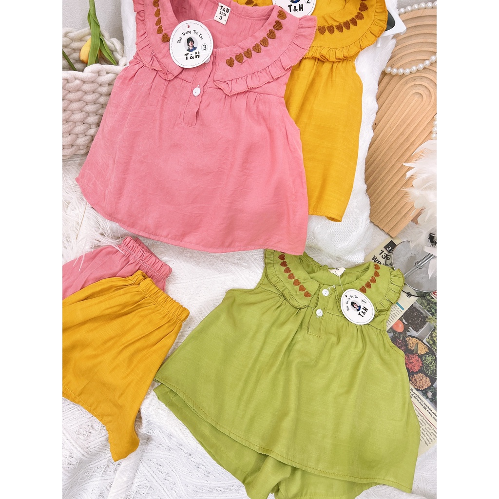 Bộ đũi tơ óng bé gái (6-15kg)