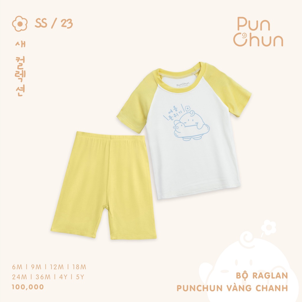 Punchun bộ cộc tay raglan SS2023D01