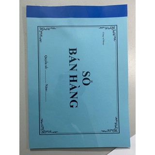 Sổ bán hàng - khổ a4 - giấy đẹp 100 trang, 60 trang