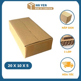 20 x 10 x 4 cm - 1 hộp carton nắp dán 20x10x4 cm