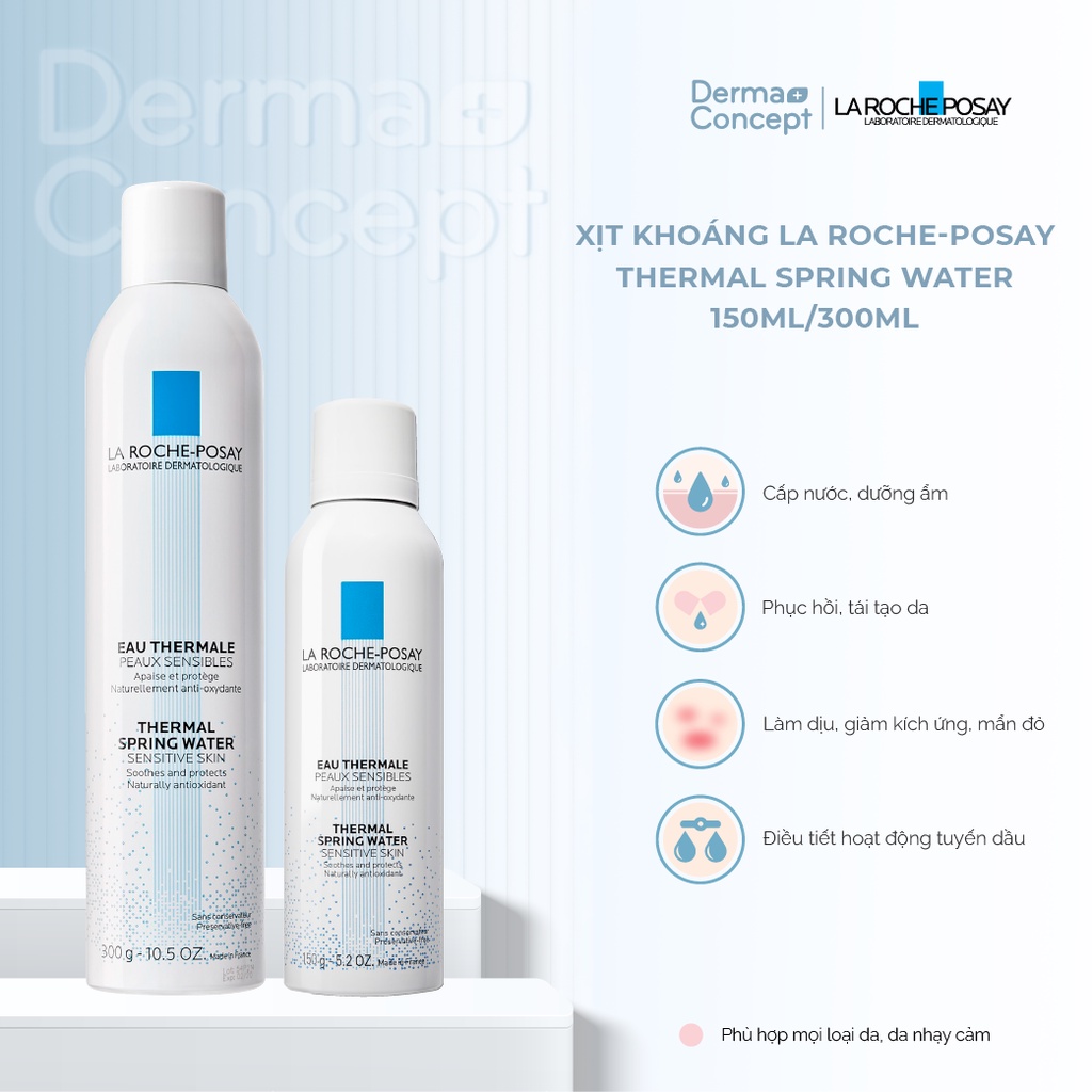 Xịt khoáng La Roche-Posay Thermal Spring Water làm dịu & bảo vệ da 150ml/300ml