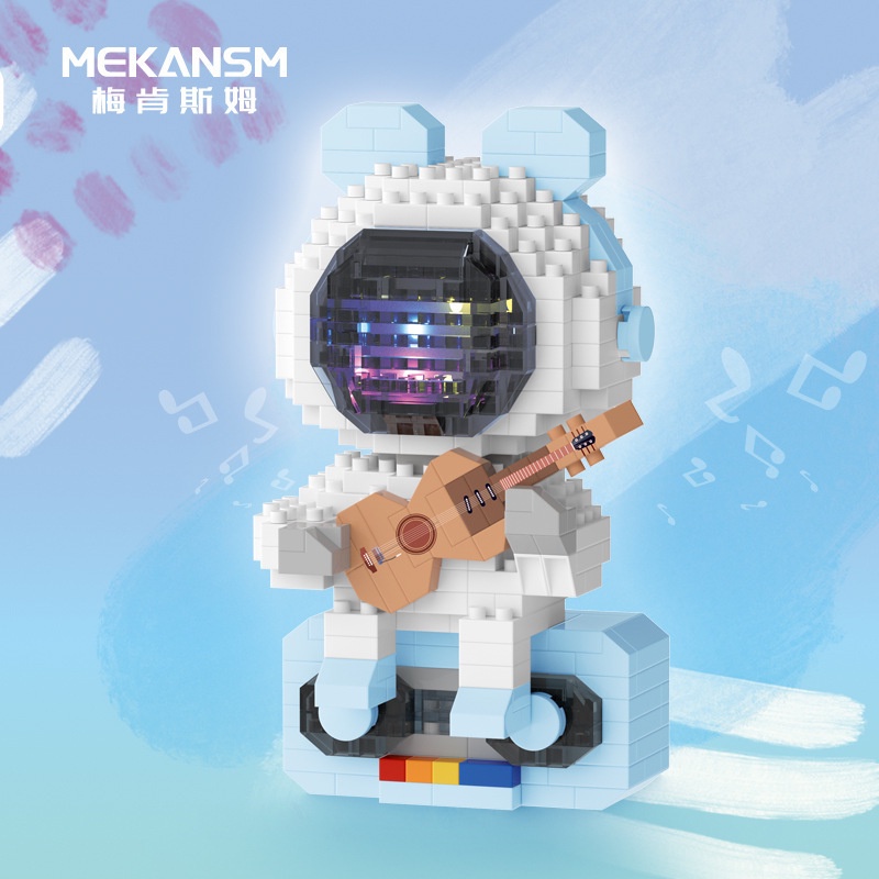 Đồ Chơi Lắp Ráp Hình Phi Hành Gia Dễ Thương Cho Bé Trai Và Bé Gái DIY