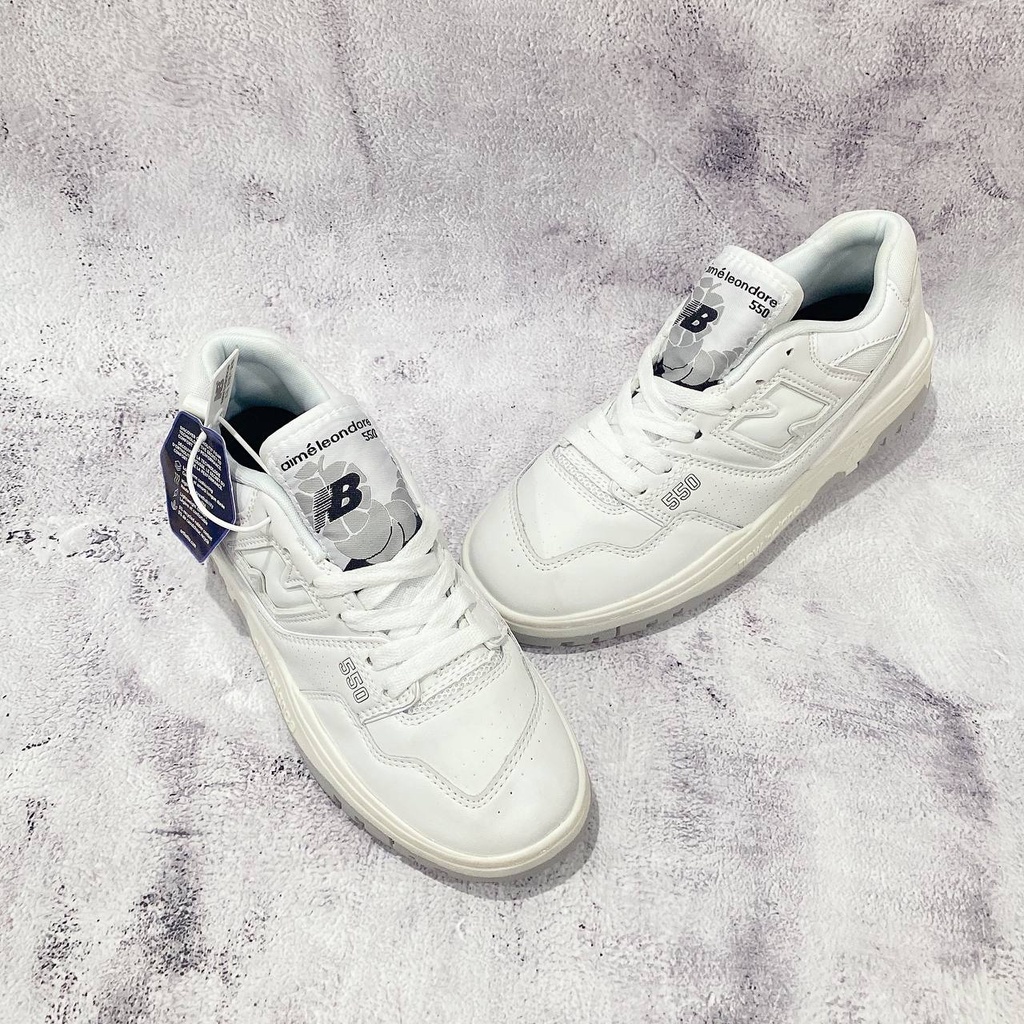 Giày Sneaker cổ thấp Phối màu White Grey - Trắng Xám - NB550 NB New Balance 550