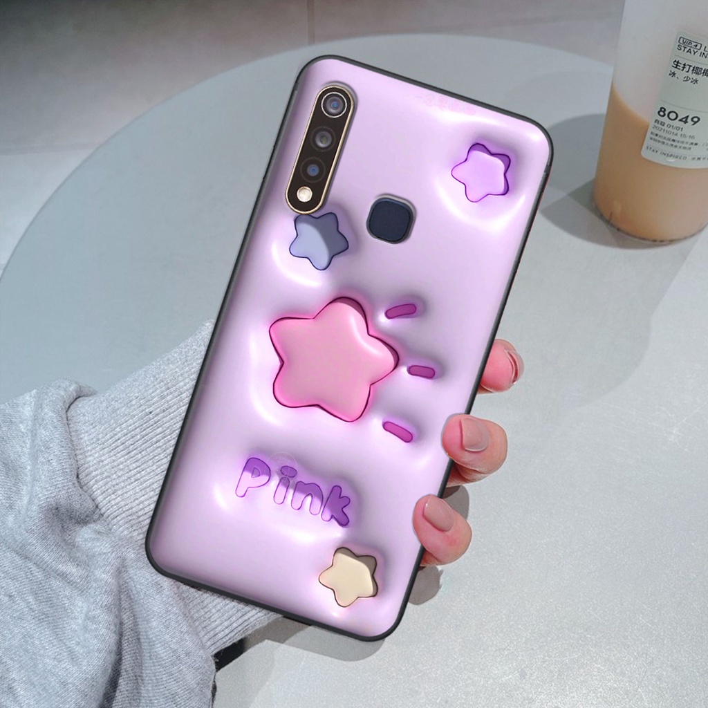 Ốp Vivo Y19 / U3 in phẳng hiệu ứng 3D giả nổi siêu thật, cực xinh, cá tính