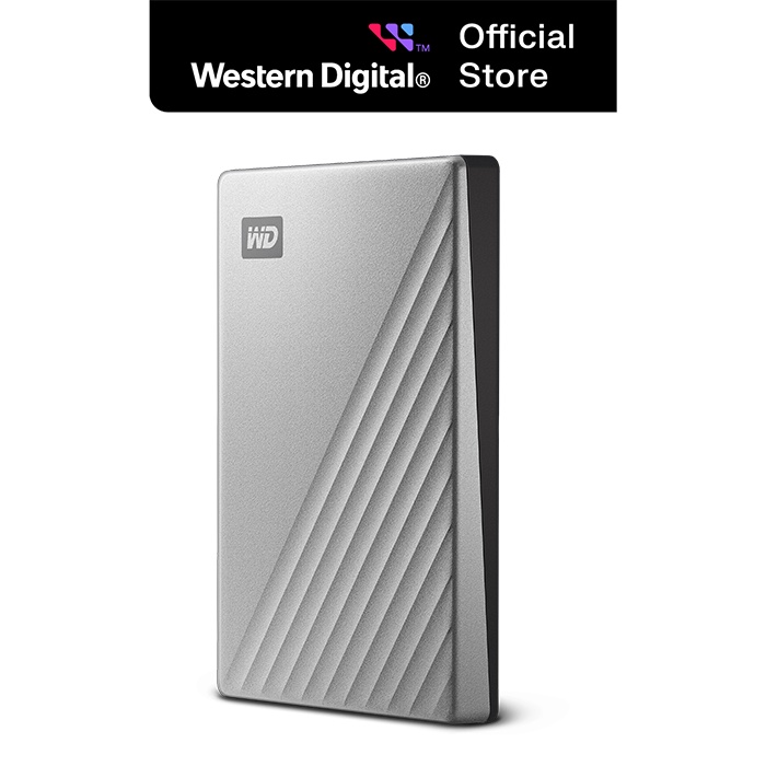 Ổ cứng di động Western Digital WD My Passport Ultra Silver 2.5" USB type C 1TB - WDBC3C0010BSL