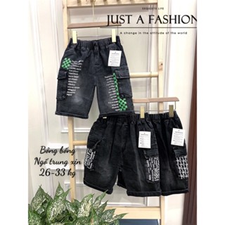 quần short jean bé trai, bò ngố mặc đi học,đi chơi xuất khẩu cao cấp cho bé trai 10-25kg