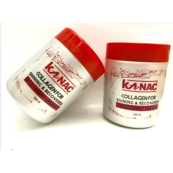 Kem hấp dầu collagen phục hồi phủ bóng Kanac 500ml