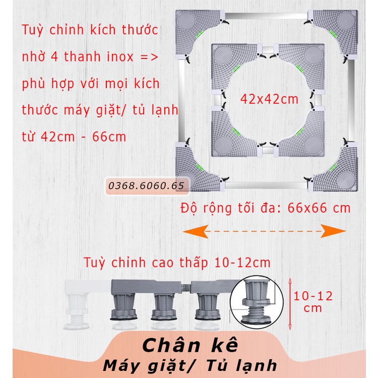 #Có bánh xe #Chân máy giặt - #Chân tủ lạnh/ #Kệ máy giặt