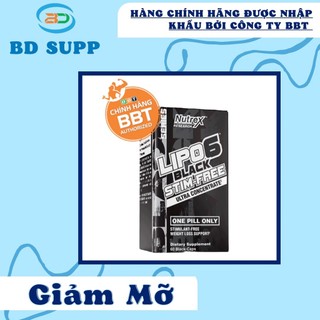 Nutrex lipo 6 black stim free , hỗ trợ sinh nhiệt đốt mỡ, không caffeine, tăng cường trao đổi chất