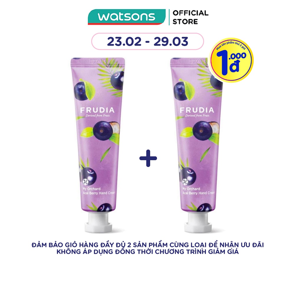 Kem Dưỡng Tay Frudia My Orchard Acai Berry Hand Cream Chiết Xuất Quả Mọng 30g