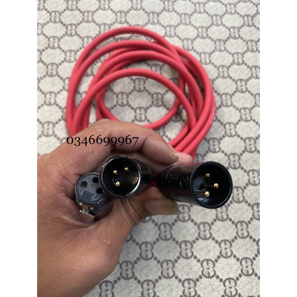 Dây 1 đầu canon cái ra 2 đầu canon đực dài 1m