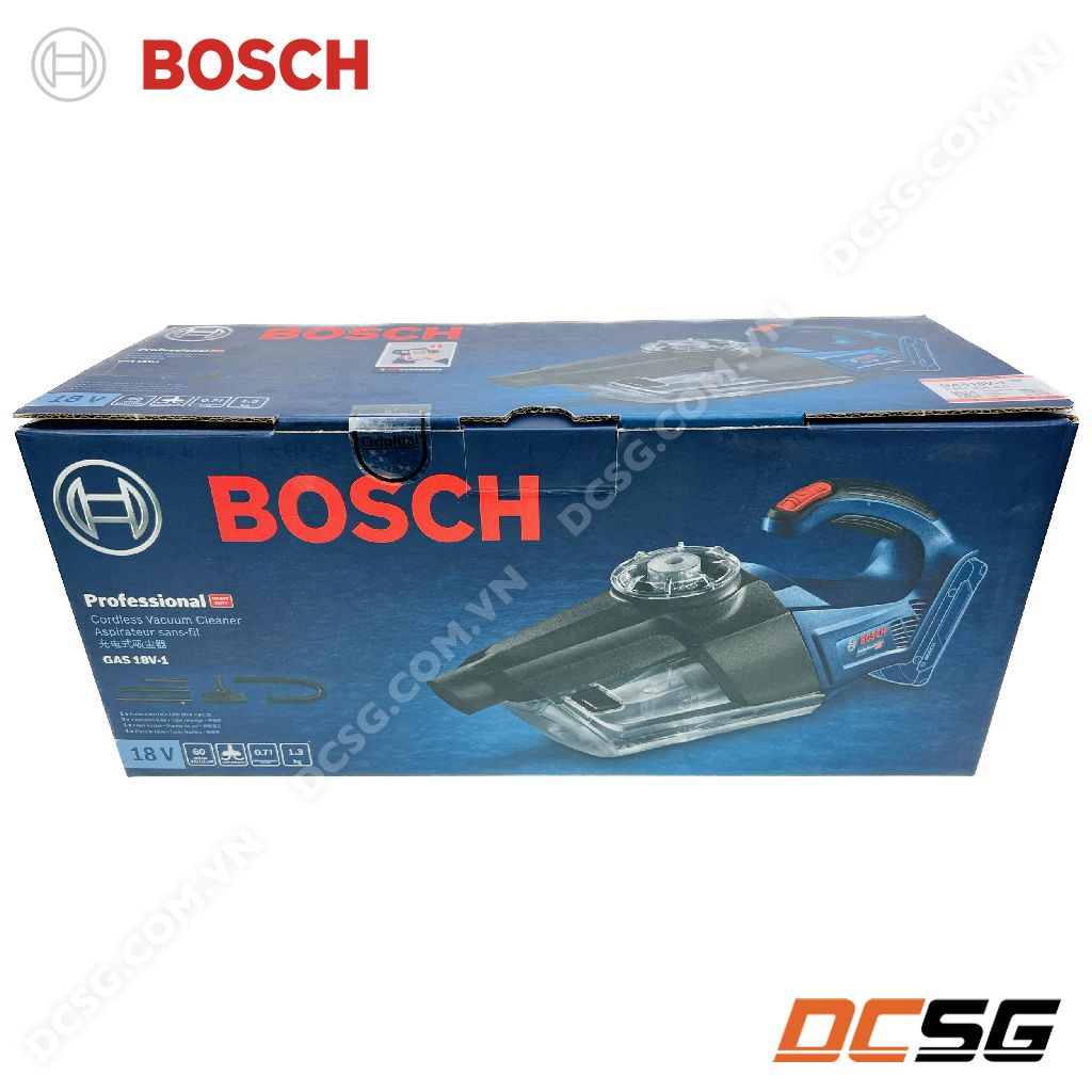 Máy hút bụi dùng pin 18V Bosch GAS 18V-1 (Thân máy) | DCSG