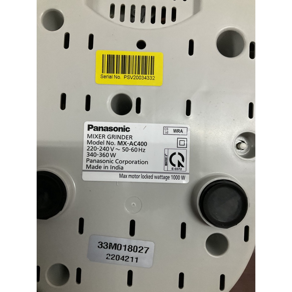 Máy xay sinh tố đa năng Panasonic MX-AC400WRA made in Ấn Độ- Hàng trưng bày