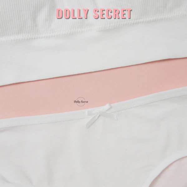 Bộ đồ lót cotton sợi tre DOLLY SECRET gồm 2 chi tiết áo và quần mặc hàng ngày B11 | BigBuy360 - bigbuy360.vn