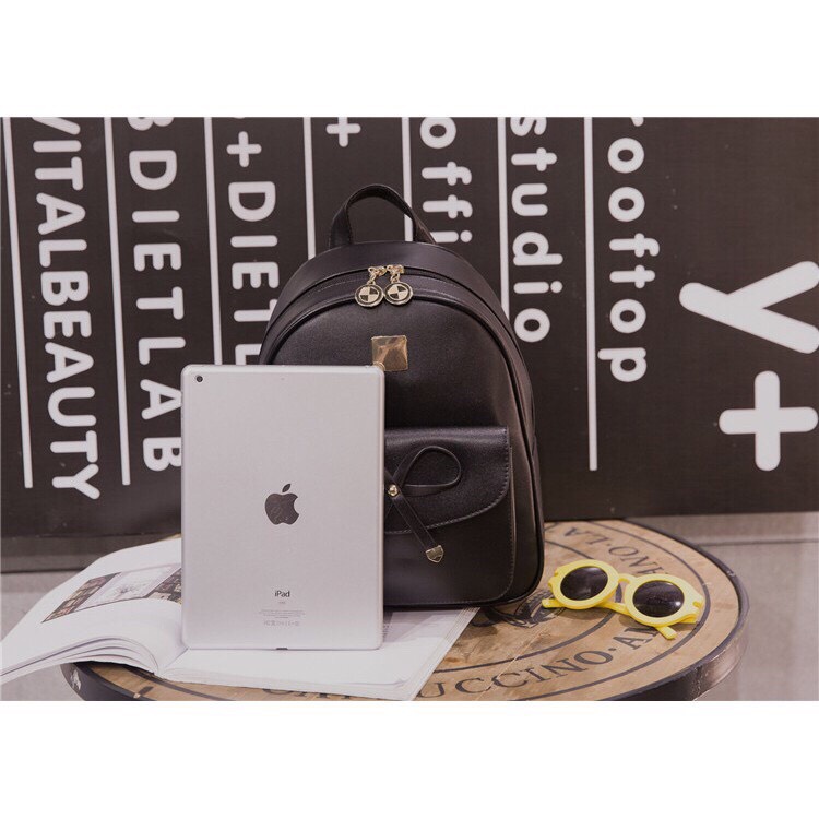 Balo da thời trang thắt nơ đơn giản