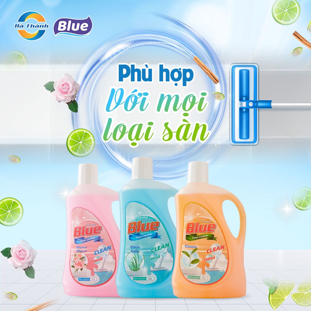 ♥️FREESHIP♥️ Nước thơm lau sàn nhà  Blue 1000 ml chuyên dùng cho khách sạn