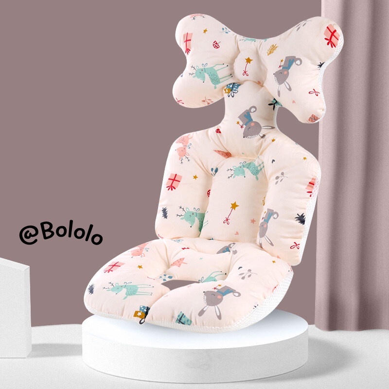 Bololo Đệm Cotton Dày Dặn Lót Xe Đẩy Em Bé Tiện Dụng