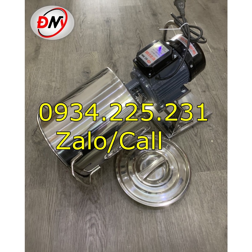 Máy xay rau má, xay lá dứa, xay lá thơm loại khung chữ A inox, đường kính nồi 25cm - công suất 1100W