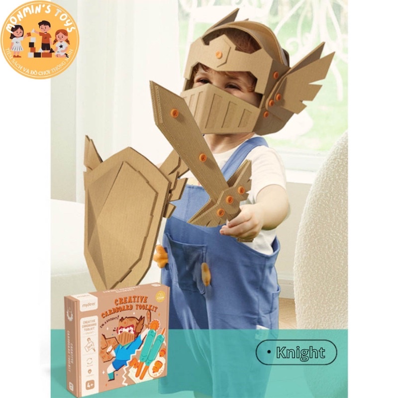 Bộ Đồ Chơi Dụng Cụ Làm Mô Hình Bằng Bìa Carton Mideer_Công Cụ Sáng Tạo Bìa Carton