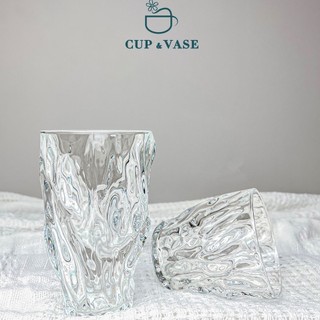 Ly Thủy Tinh CUP & VASE Cao Uốn Lượn LY005