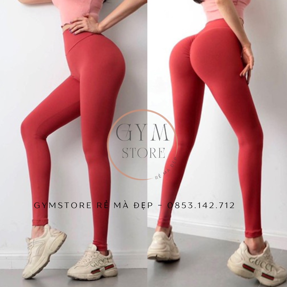 Quần Tập Gym Yoga Legging Lulu Chun Mông Sexy Thể Thao Nữ❤️𝐇𝐀̀𝐍𝐆 𝐗𝐈̣𝐍❤️ Thun Poly Co Giãn Gen Bụng Nâng Mông 921