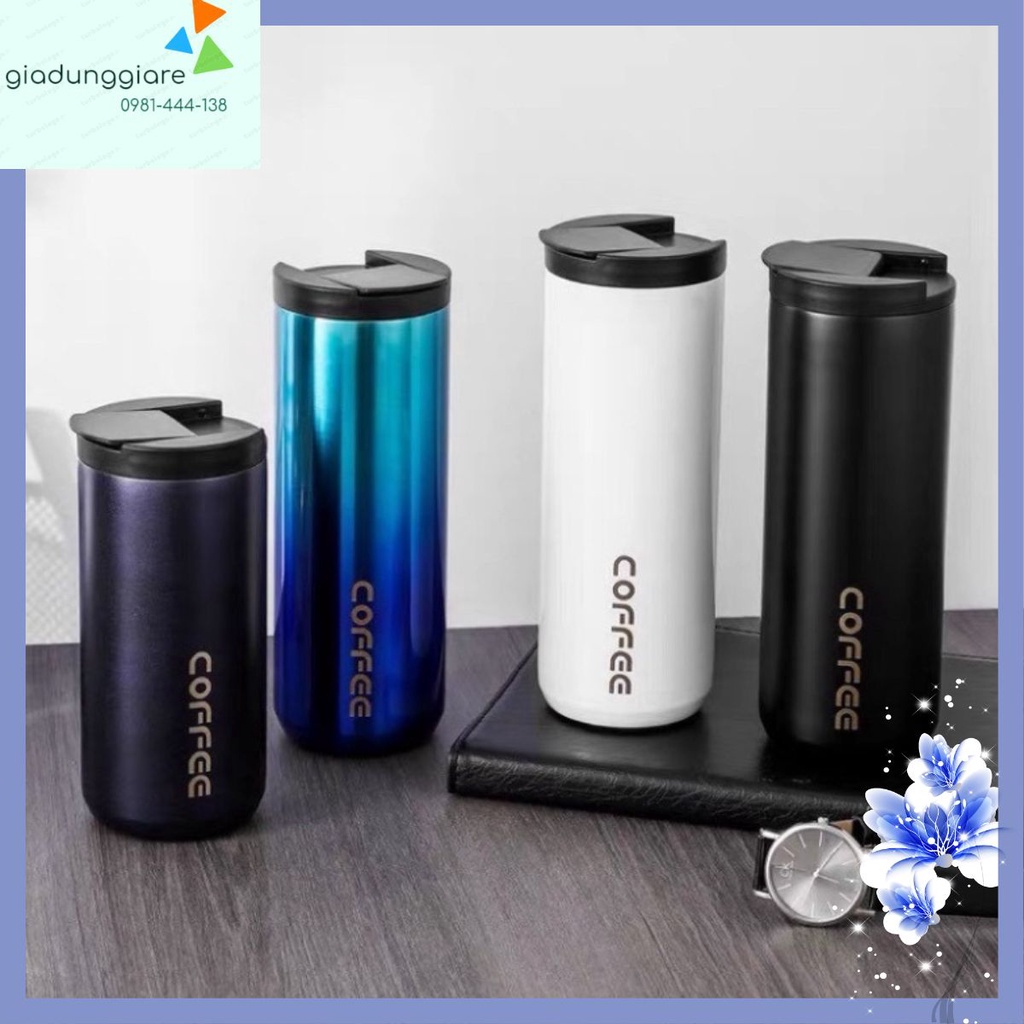 Bình Giữ Nhiệt 550ml Bằng Thép Không Gỉ Cao Cấp Thon Gọn Kiểu Dáng Hàn Quốc (giadunggiare)