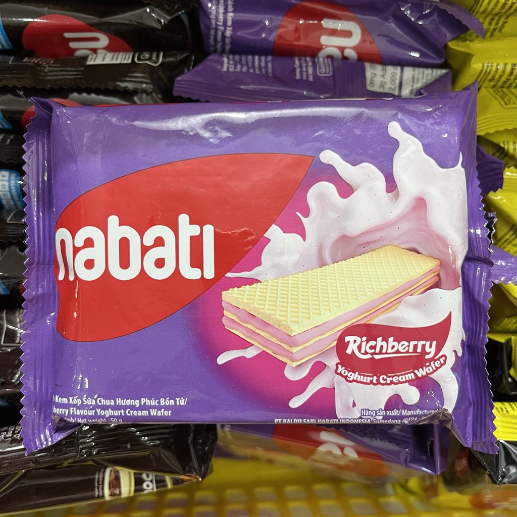 Bánh kem xốp Richoco/Richeese Nabati gói 50g