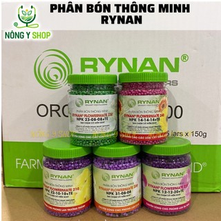 Phân tan chậm Rynan -  hũ 150g, cho phong lan các giai đoạn, cây kiểng lá, phân thông minh dùng dưỡng cây con, ra hoa