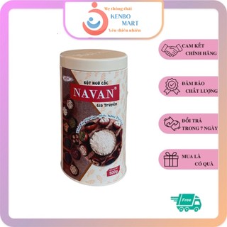 Ngũ cốc NAVAN chính hãng, bột ngũ cốc dinh dưỡng lợi sữa gia truyền từ 9 loại hạt lon 500g