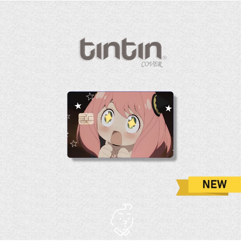 Anya Forger -Tem Dán Thẻ ATMSticker TinTin Trang Trí Thẻ Chống Xước, Nước