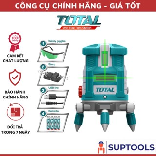 Máy đo mức cân bằng tia laser tia xanh TOTAL TLL305205 (Hàng Chính Hãng)