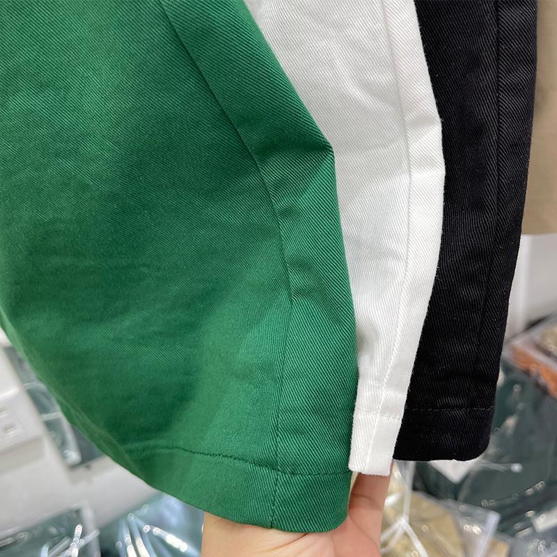 Váy Xanh Nữ Thời Trang Mùa Hè Xanh Dán Nhãn Phong Cách Mới Váy Cotton Nữ Cao Cấp Ôm Hơn Nhìn Chữ a Váy Ngắn Chống Rơi Z3