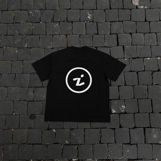 Áo thun nữ form baby tee "infmtion icon" tshirt - black cổ tròn thun cotton